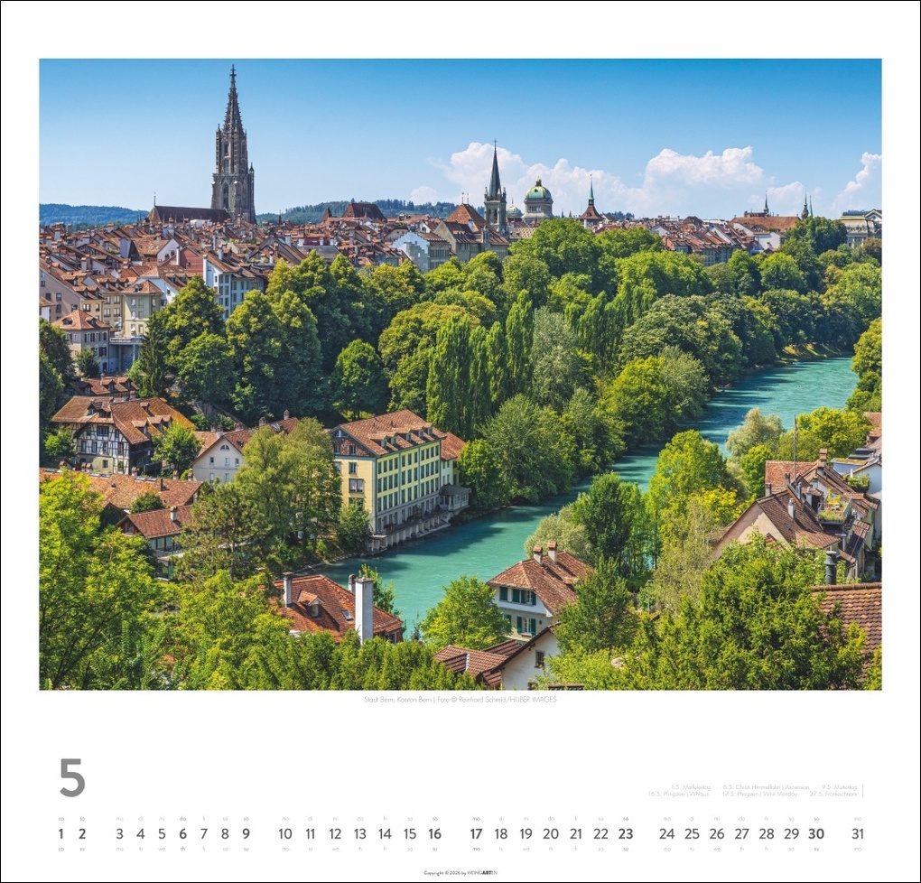 Weitere Ansicht: Schweiz Kalender 2027 - Schönste Landschaften und Ansichten