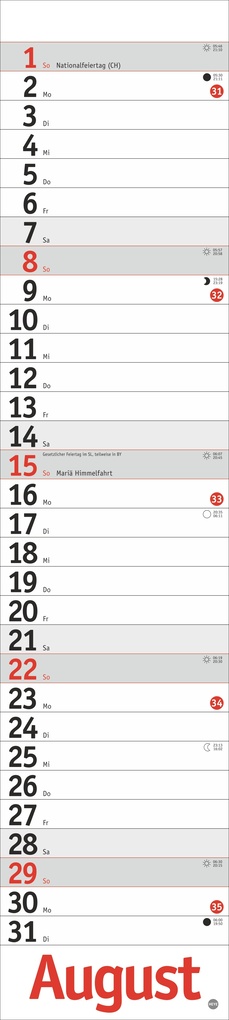 Weitere Ansicht: Langplaner, rot 2027