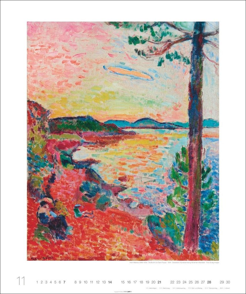 Weitere Ansicht: Die schönsten Meereslandschaften Kalender 2027 | Henri Matisse, Claude Monet, Max Liebermann