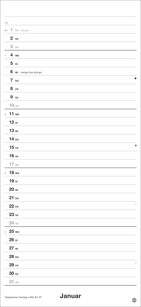 Weitere Ansicht: Black&White Planer 2027