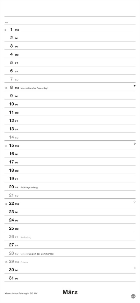 Weitere Ansicht: Black&White Planer 2027
