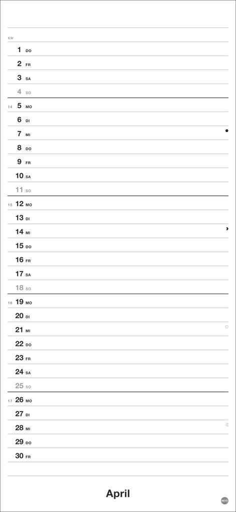 Weitere Ansicht: Black&White Planer 2027