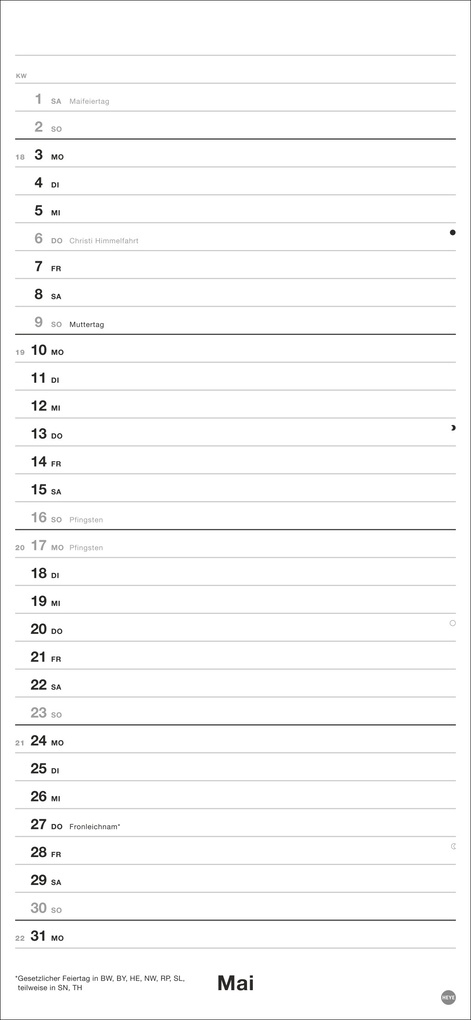Weitere Ansicht: Black&White Planer 2027