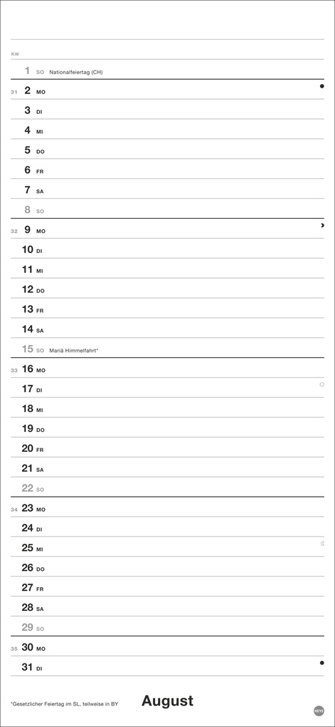 Weitere Ansicht: Black&White Planer 2027
