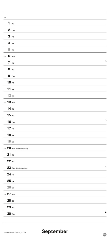 Weitere Ansicht: Black&White Planer 2027