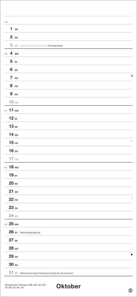 Weitere Ansicht: Black&White Planer 2027