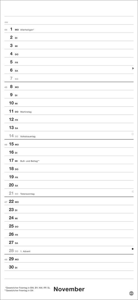 Weitere Ansicht: Black&White Planer 2027