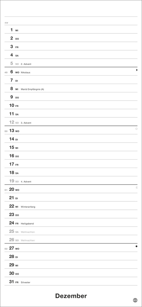 Weitere Ansicht: Black&White Planer 2027