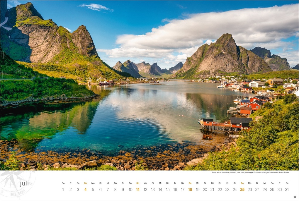 Weitere Ansicht: Skandinavien Globetrotter Kalender 2027 - Von stillen Wäldern, Seen und Fjorden