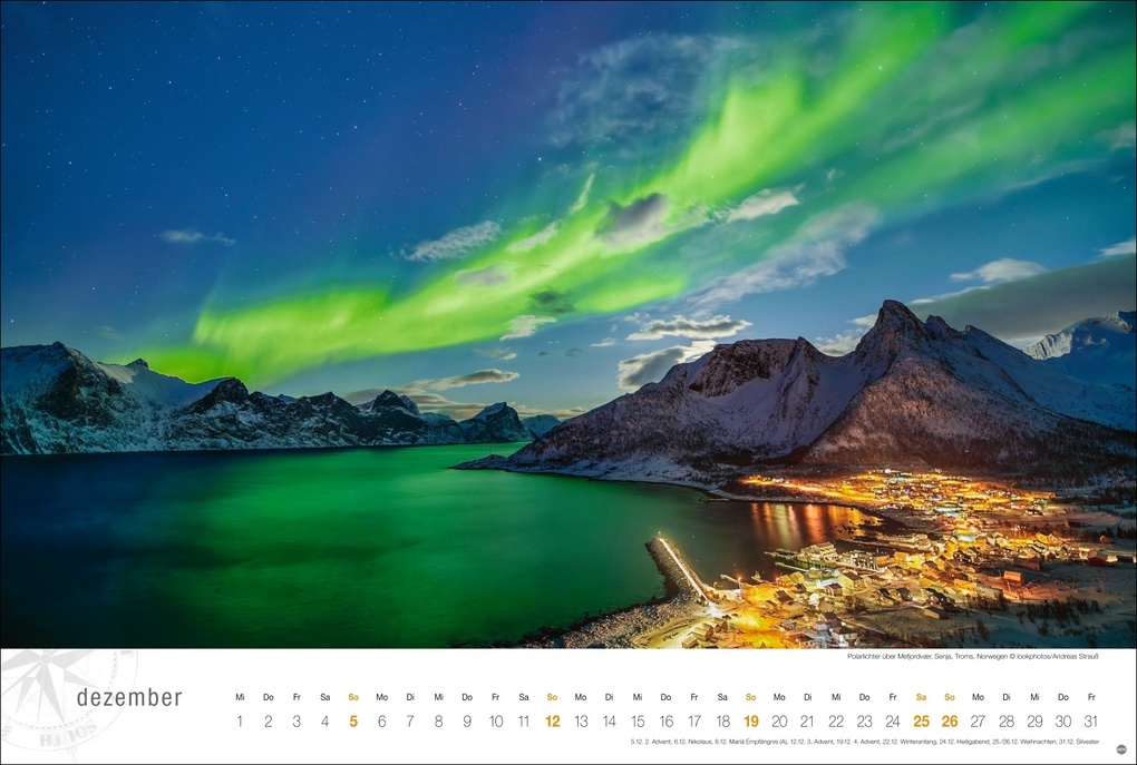 Weitere Ansicht: Skandinavien Globetrotter Kalender 2027 - Von stillen Wäldern, Seen und Fjorden