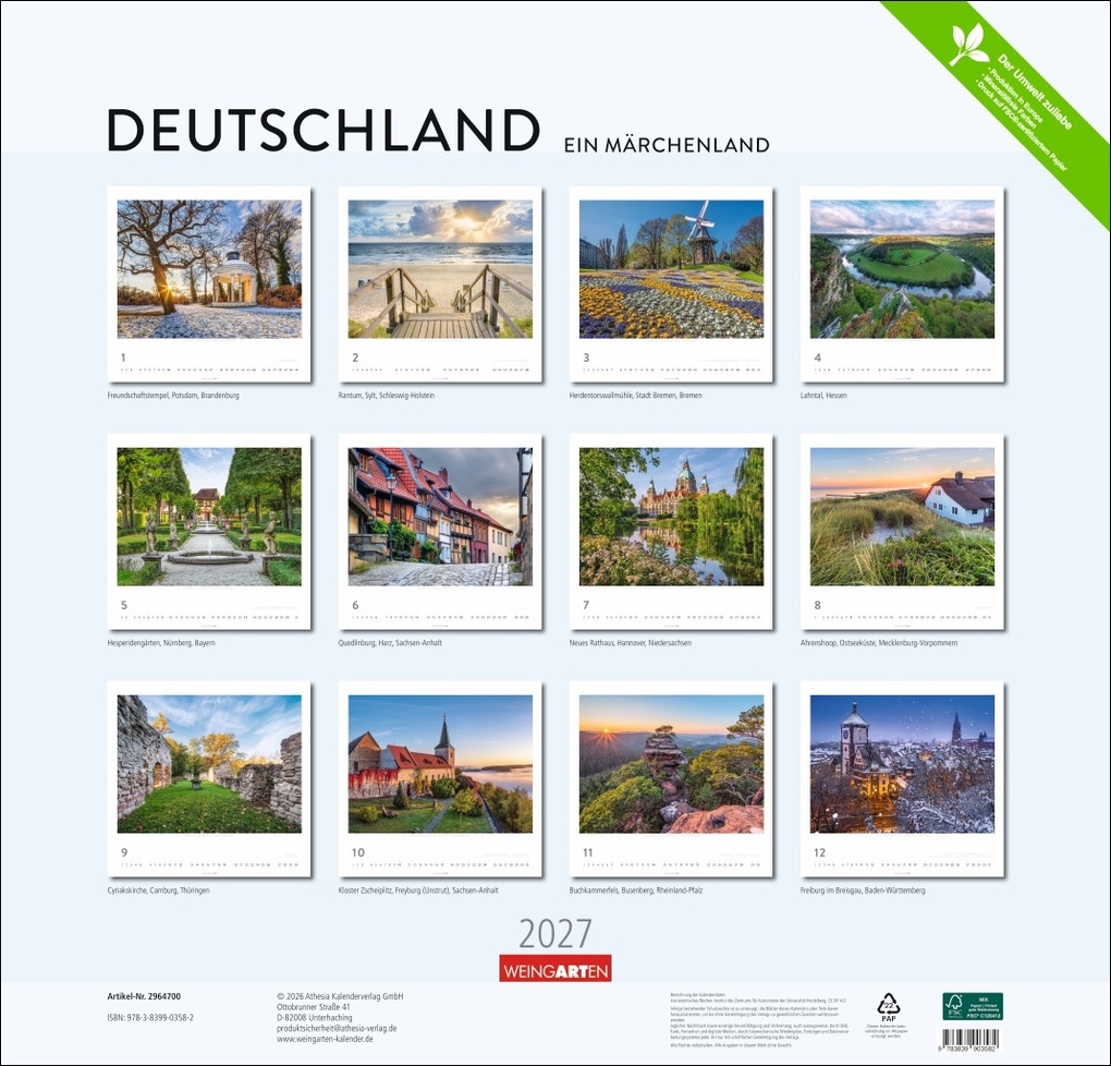 Weitere Ansicht: Deutschland - Ein Märchenland Kalender 2027