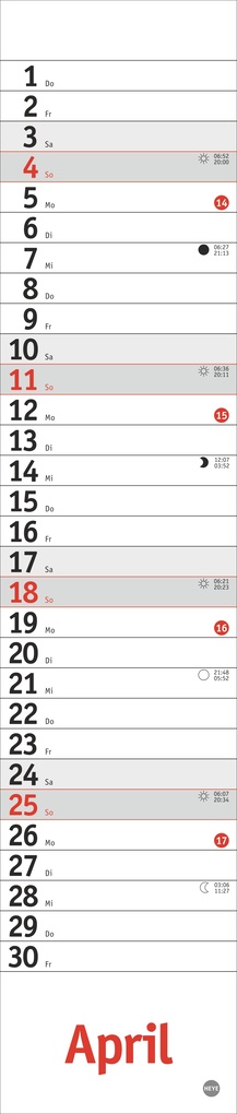 Weitere Ansicht: Langplaner mini, rot 2027