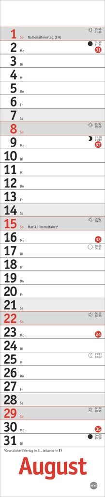 Weitere Ansicht: Langplaner mini, rot 2027