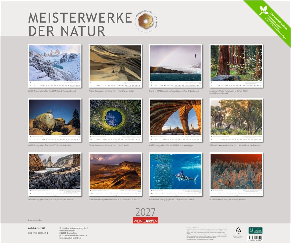 Weitere Ansicht: Meisterwerke der Natur 2027 - Preisgekrönte Naturfotografie