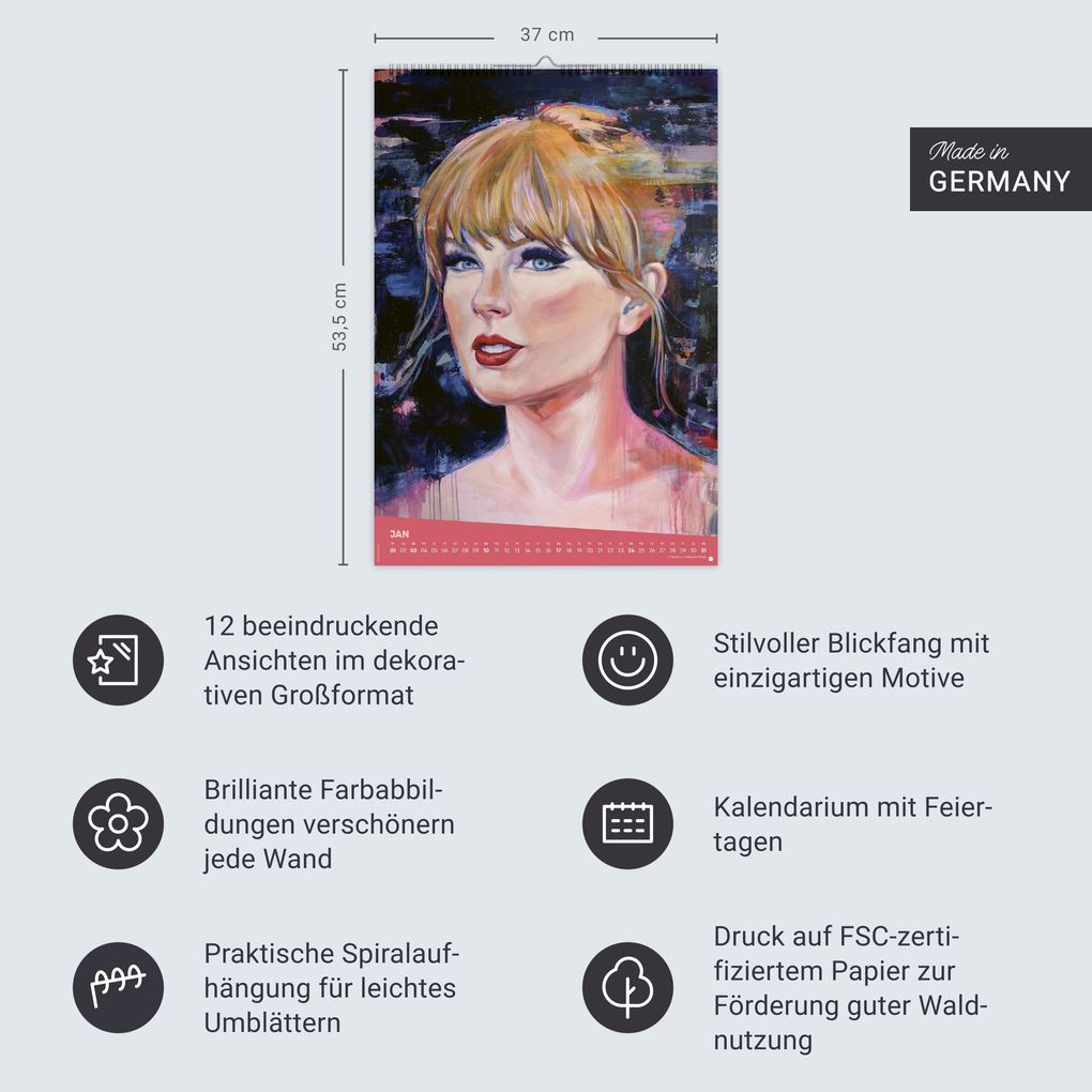Weitere Ansicht: Taylor Posterkalender 2027