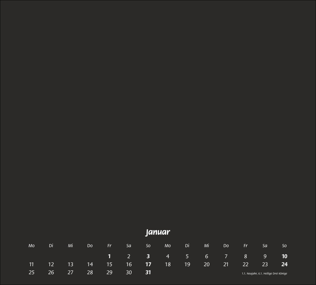 Weitere Ansicht: times&more Bastelkalender schwarz 2027