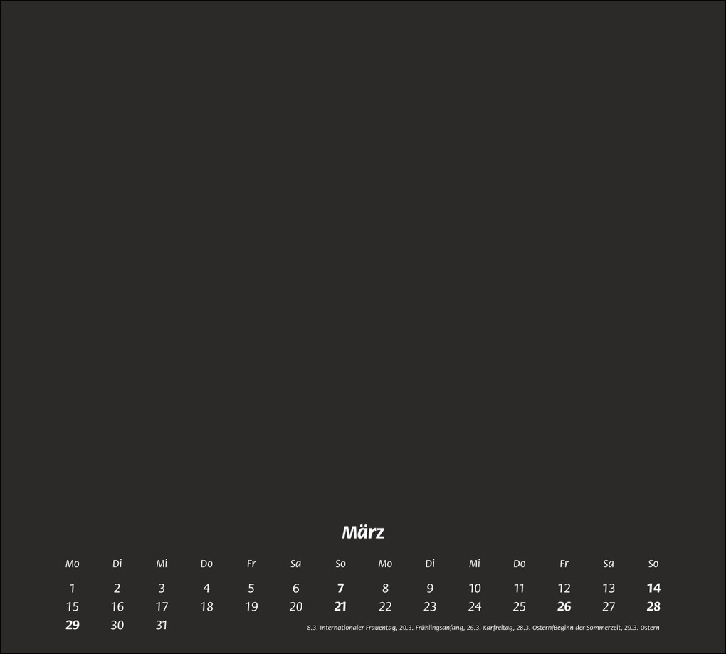 Weitere Ansicht: times&more Bastelkalender schwarz 2027