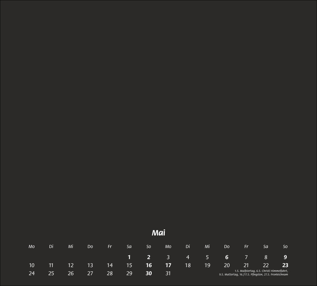 Weitere Ansicht: times&more Bastelkalender schwarz 2027