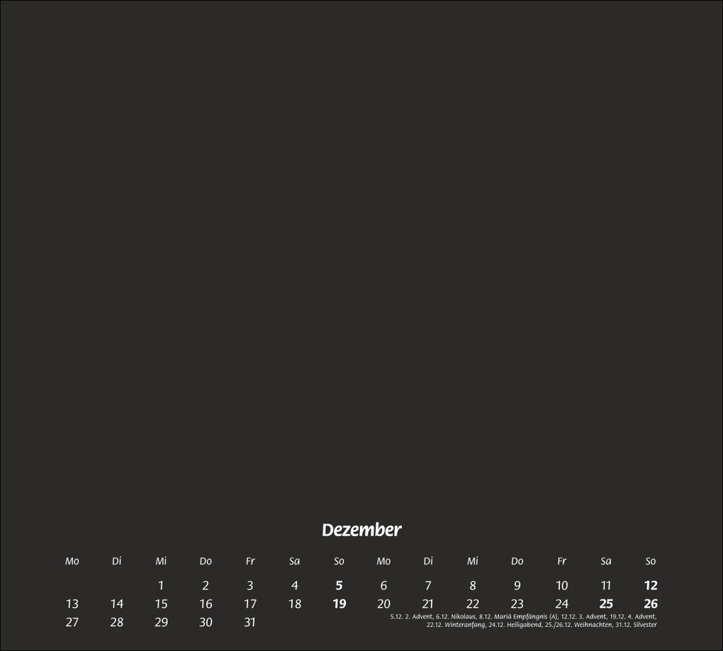 Weitere Ansicht: times&more Bastelkalender schwarz 2027