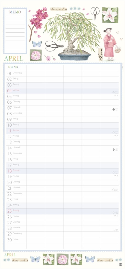 Weitere Ansicht: Judith Glover: Familienplaner 2027 | Judith Glover