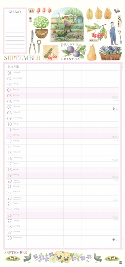 Weitere Ansicht: Judith Glover: Familienplaner 2027 | Judith Glover