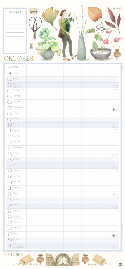 Weitere Ansicht: Judith Glover: Familienplaner 2027 | Judith Glover