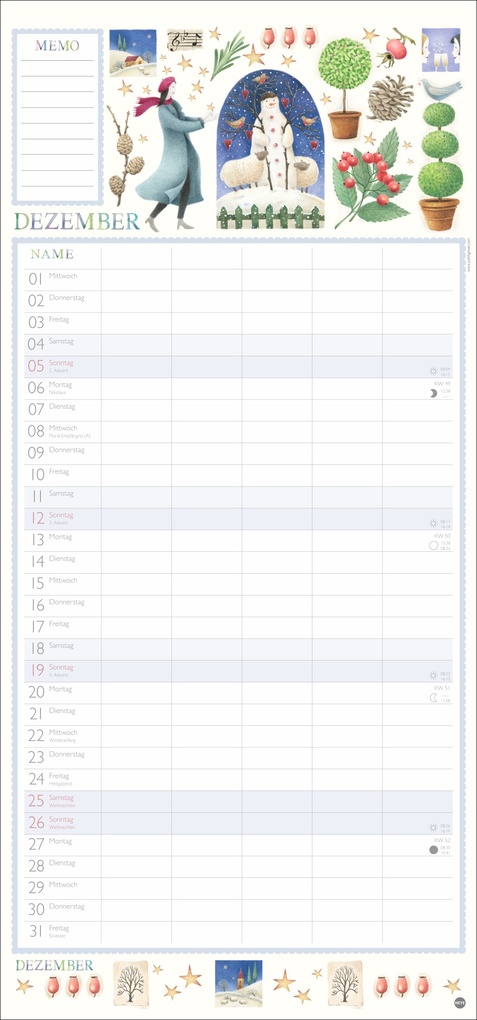 Weitere Ansicht: Judith Glover: Familienplaner 2027 | Judith Glover