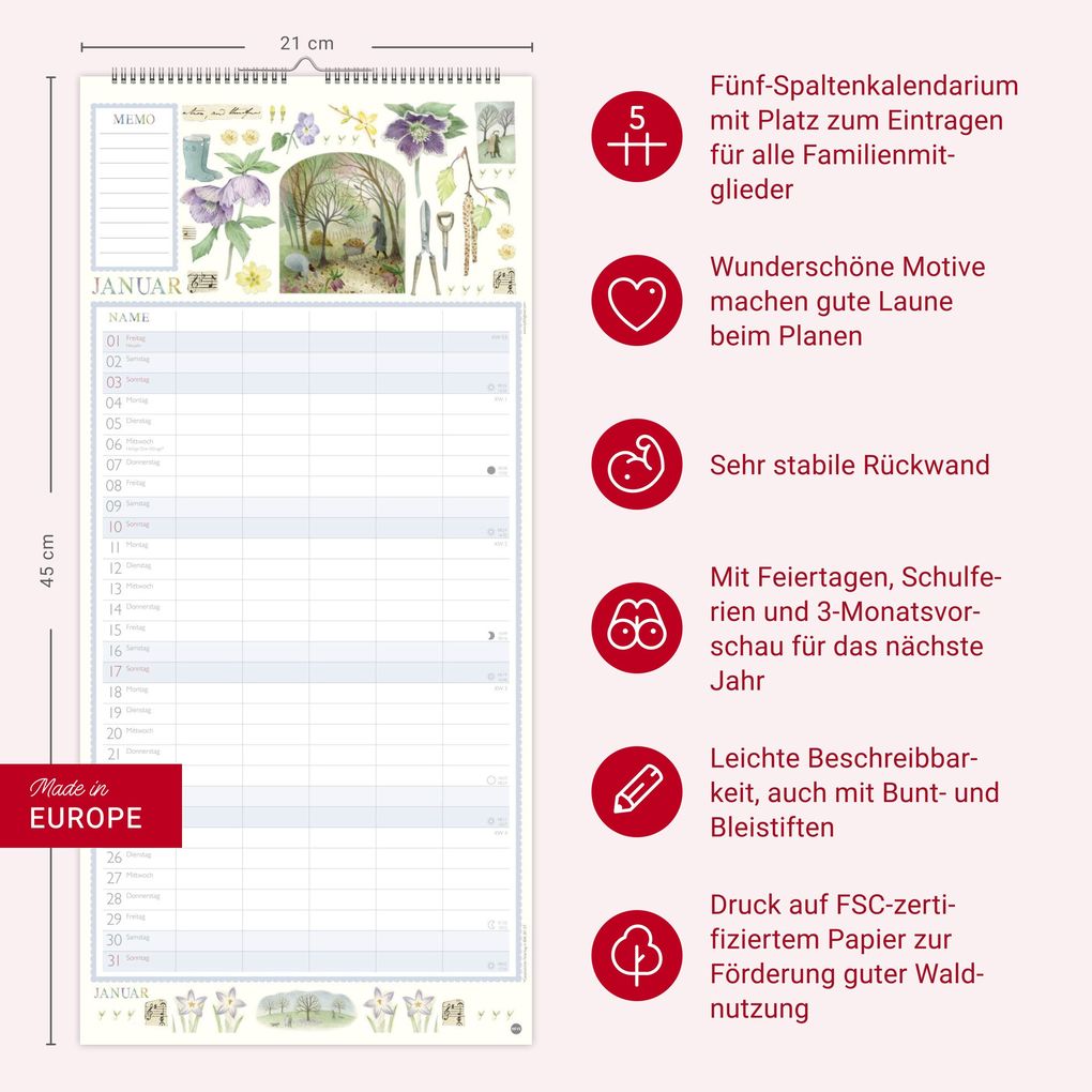 Weitere Ansicht: Judith Glover: Familienplaner 2027 | Judith Glover
