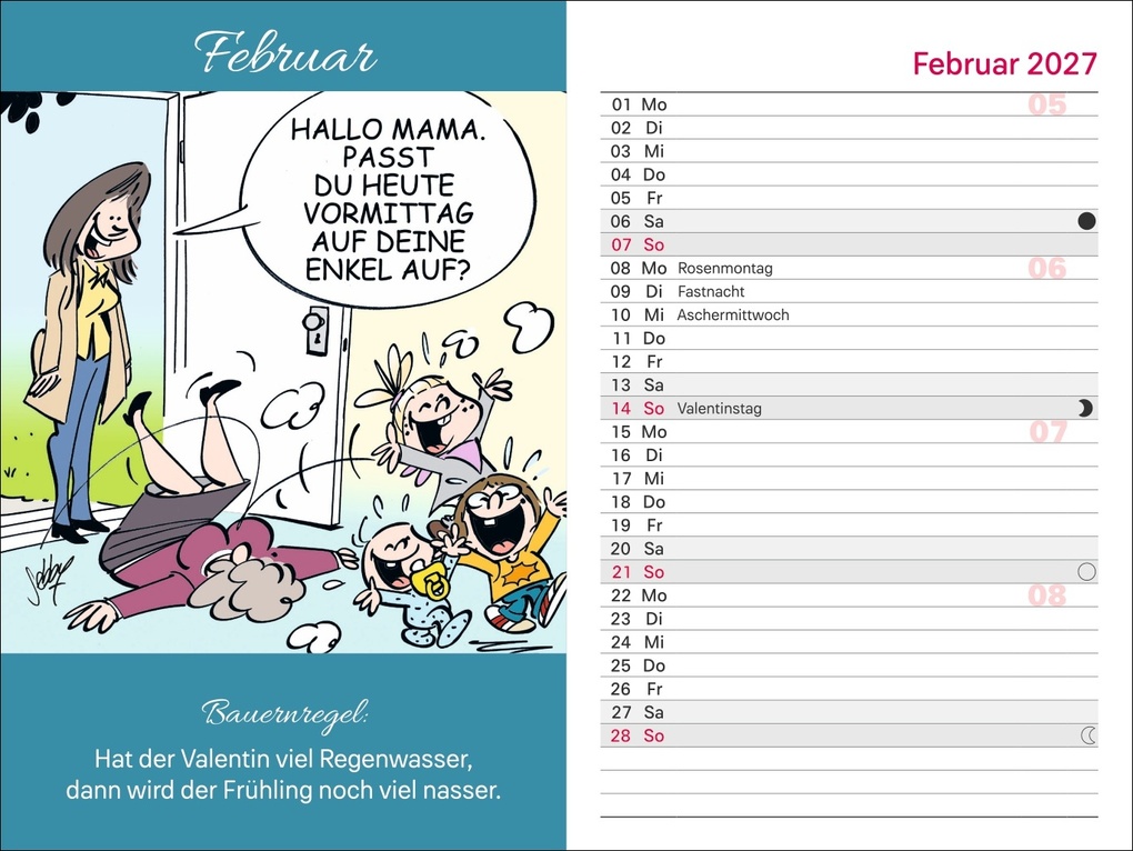 Weitere Ansicht: Rentner Kalenderbuch A6 2027