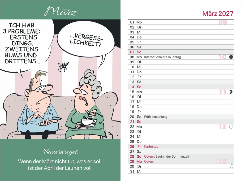Weitere Ansicht: Rentner Kalenderbuch A6 2027