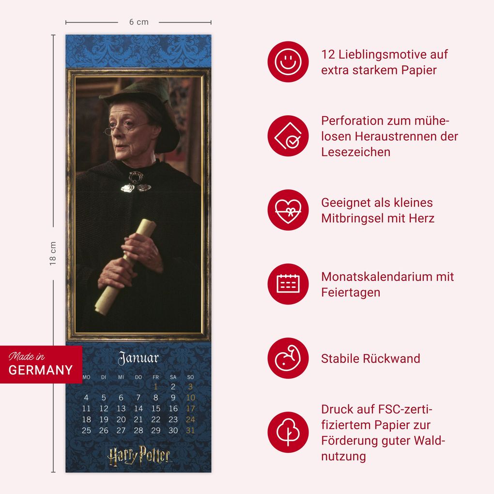 Weitere Ansicht: Harry Potter Lesezeichen & Kalender 2027