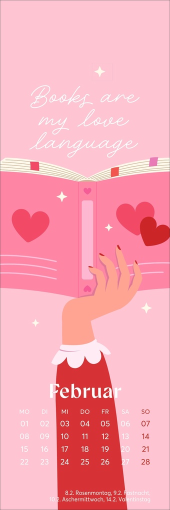 Weitere Ansicht: Book Love Lesezeichen & Kalender 2027