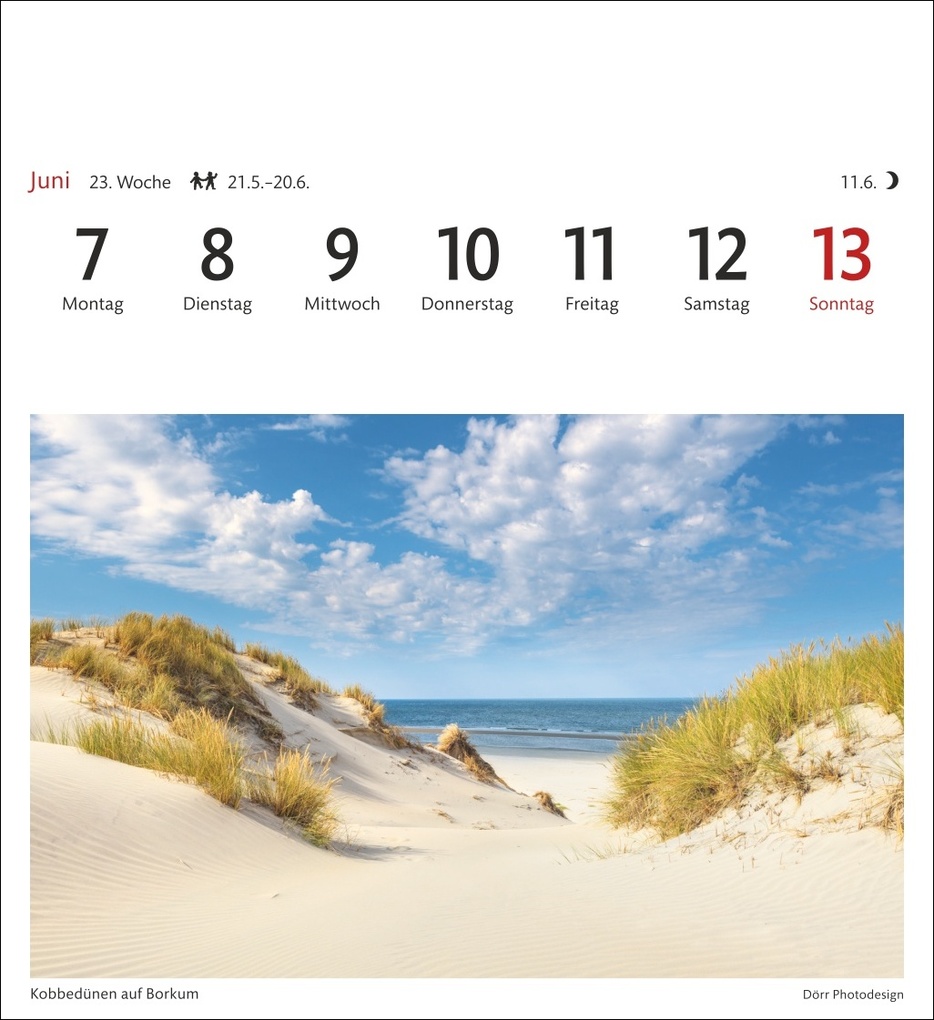 Weitere Ansicht: Nordseeküste Sehnsuchtskalender 2027 - Wochenkalender mit 53 Postkarten