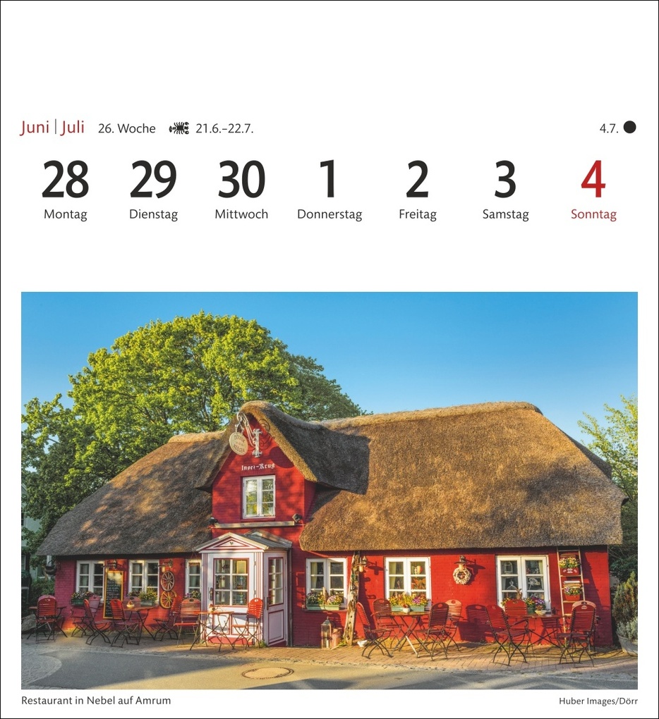 Weitere Ansicht: Nordseeküste Sehnsuchtskalender 2027 - Wochenkalender mit 53 Postkarten