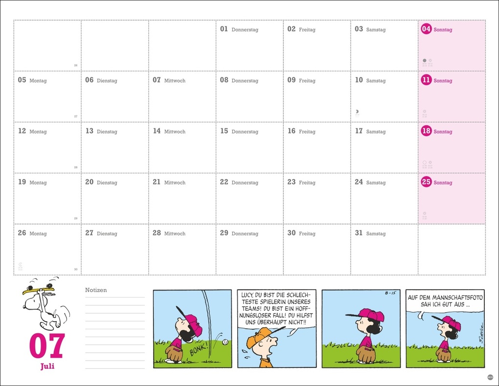 Weitere Ansicht: Peanuts Monatsplaner 2027