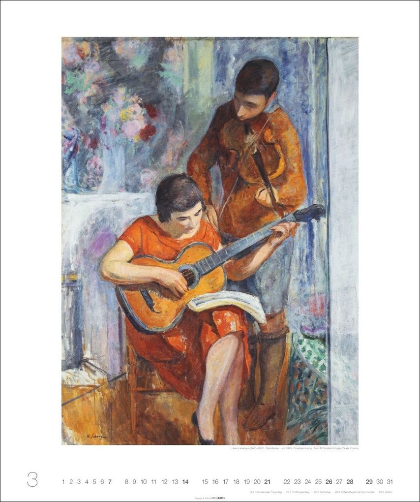 Weitere Ansicht: Allegro - Musik in der Kunst Kalender 2027 - Musik in der Kunst