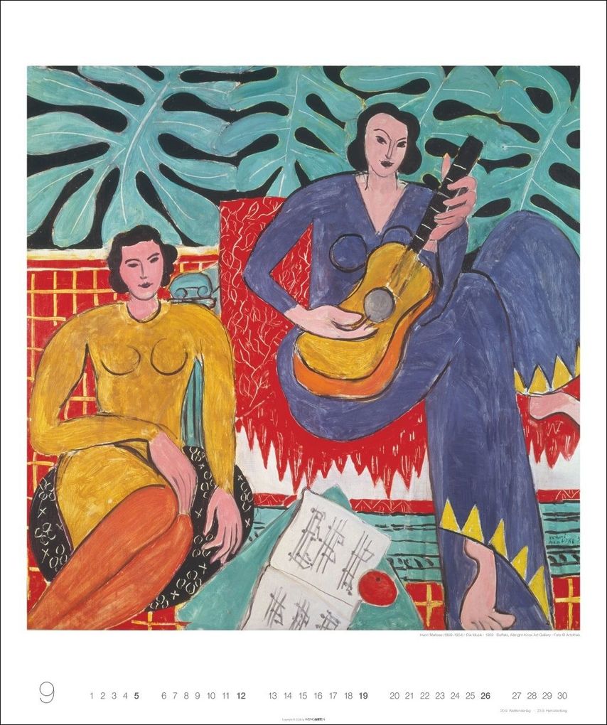 Weitere Ansicht: Allegro - Musik in der Kunst Kalender 2027 - Musik in der Kunst