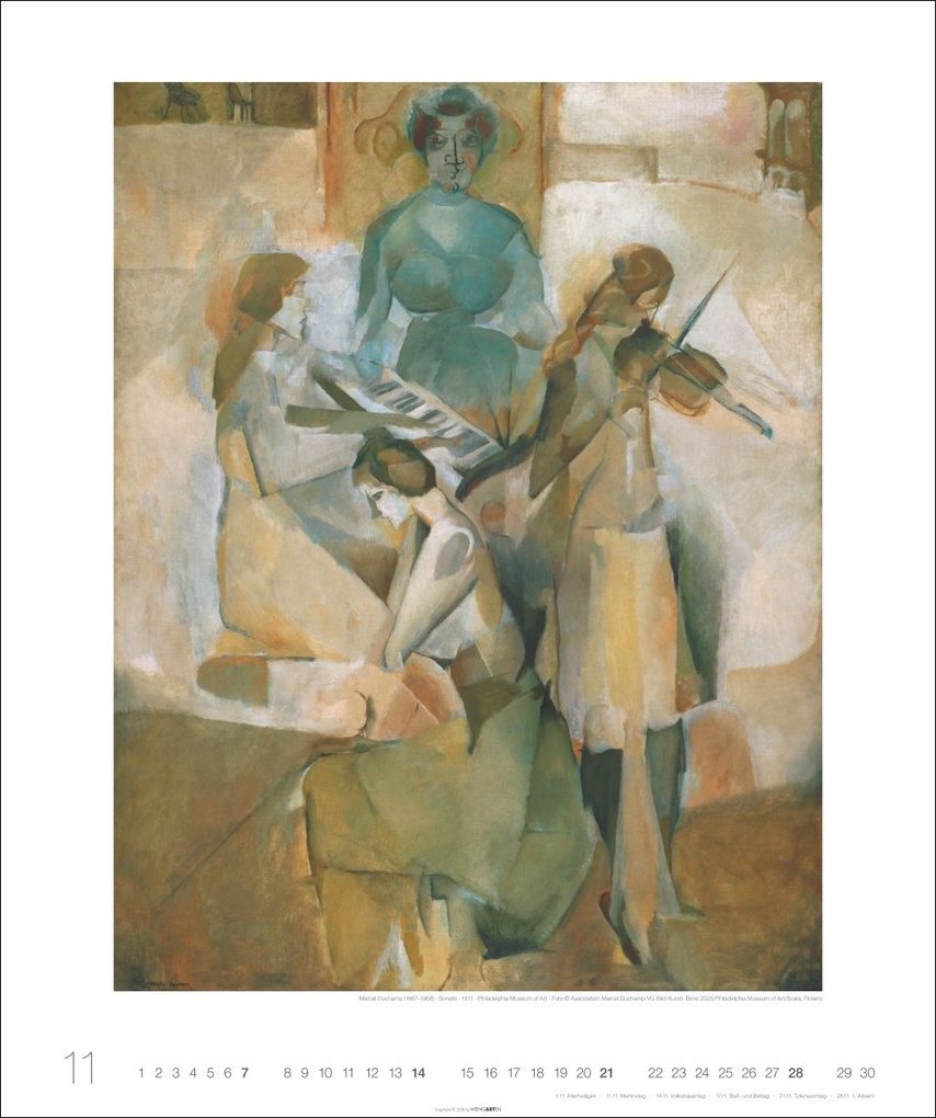 Weitere Ansicht: Allegro - Musik in der Kunst Kalender 2027 - Musik in der Kunst
