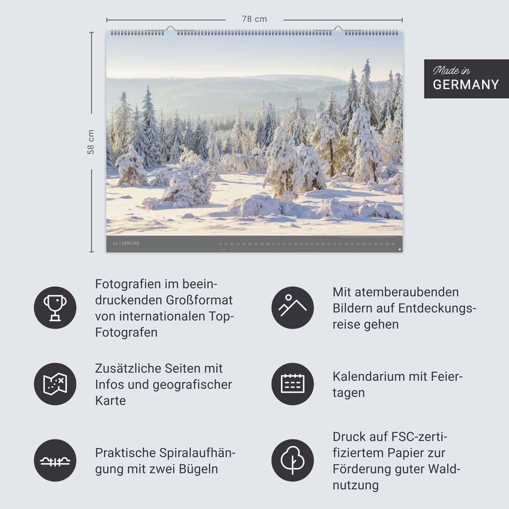 Weitere Ansicht: Deutsche Nationalparks - Edition Alexander von Humboldt Kalender 2027