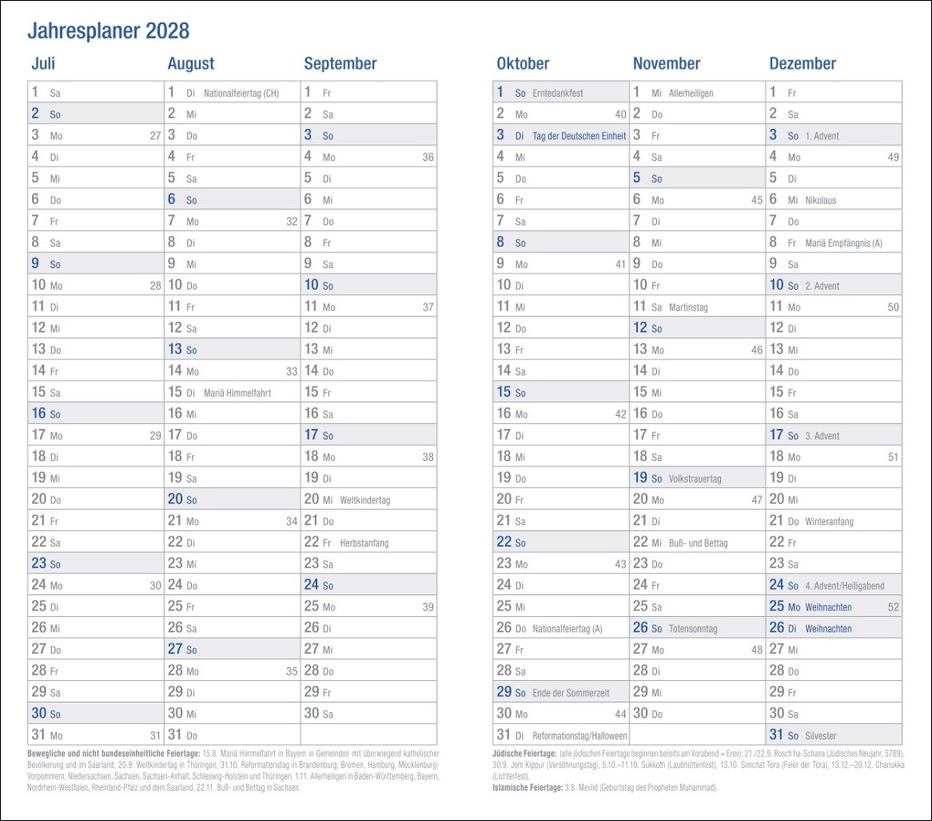 Weitere Ansicht: Wochen-Taschenkalender, schwarz 2027