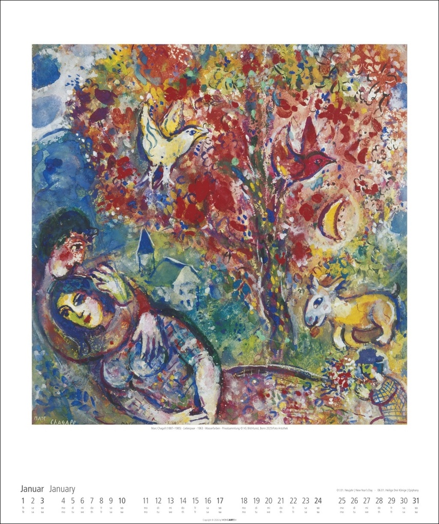 Weitere Ansicht: Marc Chagall Kalender 2027 | Marc Chagall