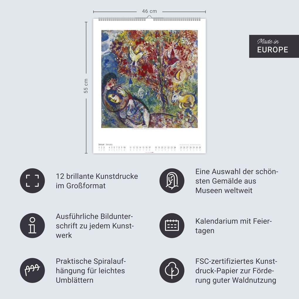 Weitere Ansicht: Marc Chagall Kalender 2027 | Marc Chagall