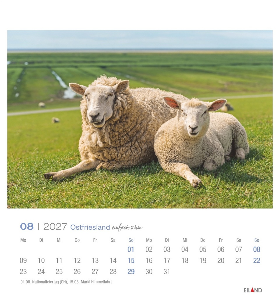 Weitere Ansicht: Ostfriesland Postkartenkalender 2027 - einfach schön