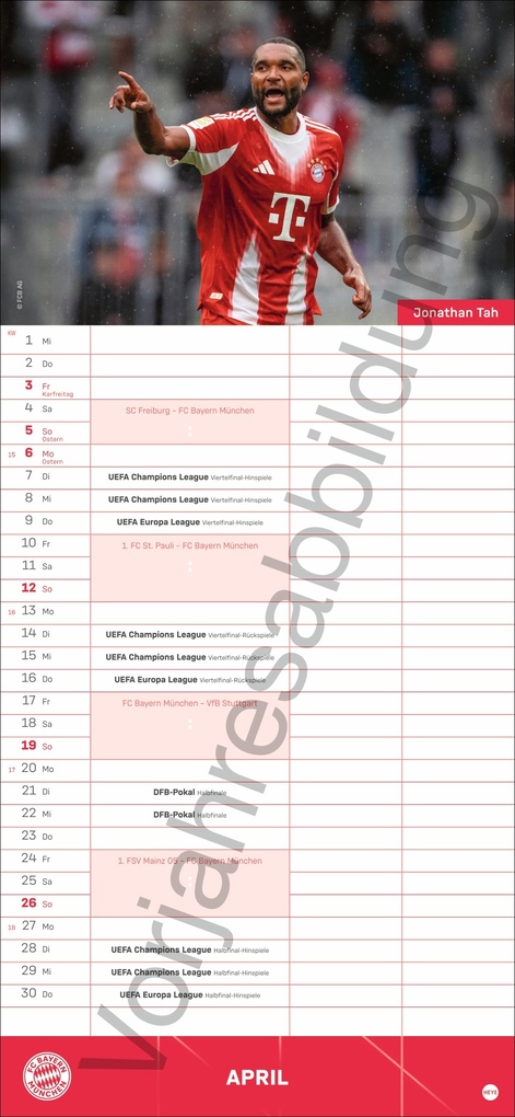 Weitere Ansicht: FC Bayern München Fanplaner 2027