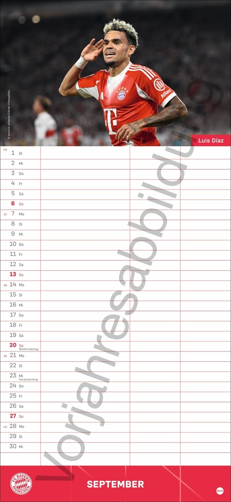 Weitere Ansicht: FC Bayern München Fanplaner 2027