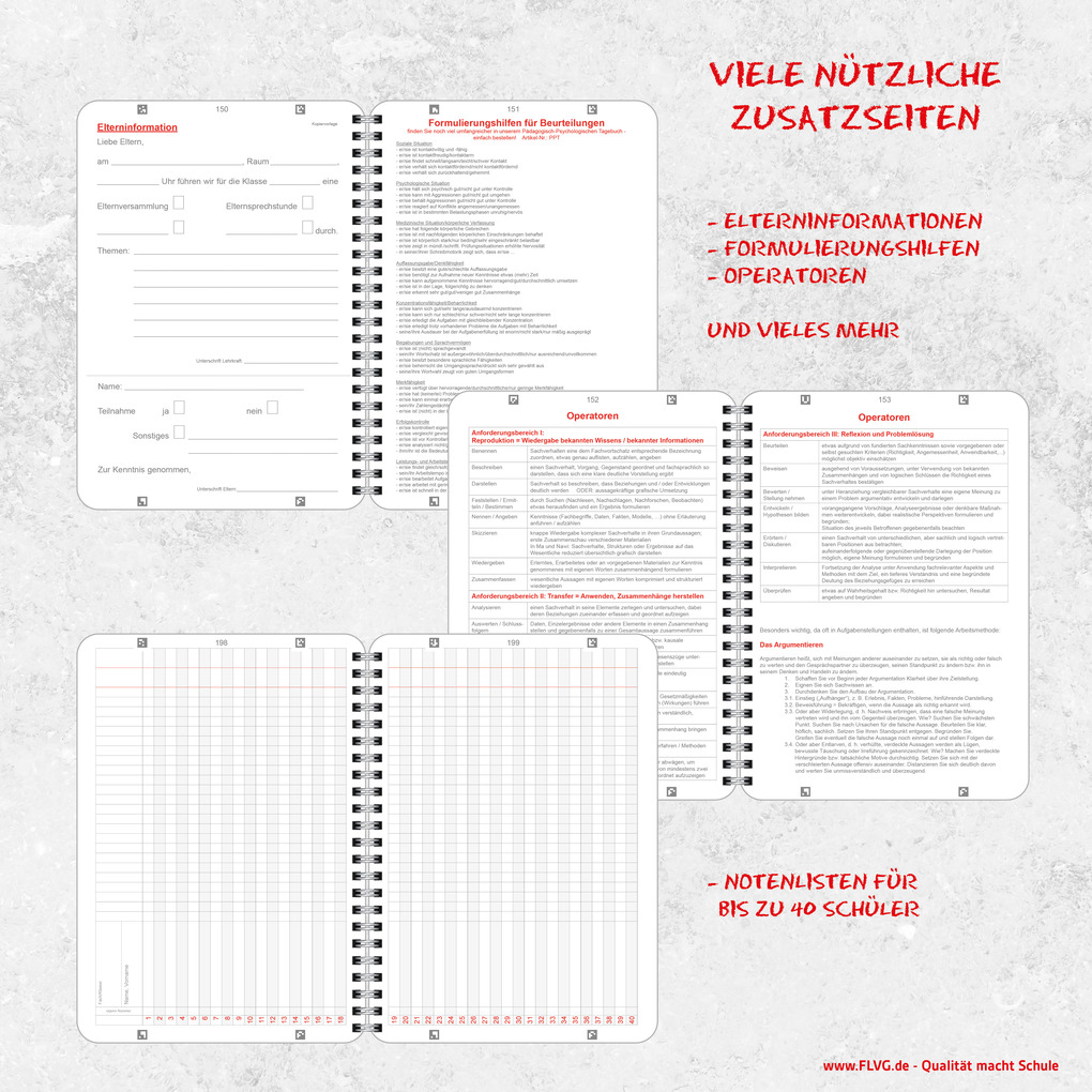 Weitere Ansicht: A5 FLVG-Kalender von Lehrenden für Lehrende 2026/2027