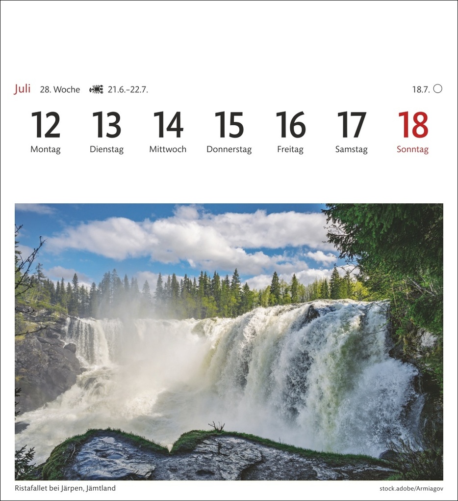Weitere Ansicht: Schweden Sehnsuchtskalender 2027 - Wochenkalender mit 53 Postkarten