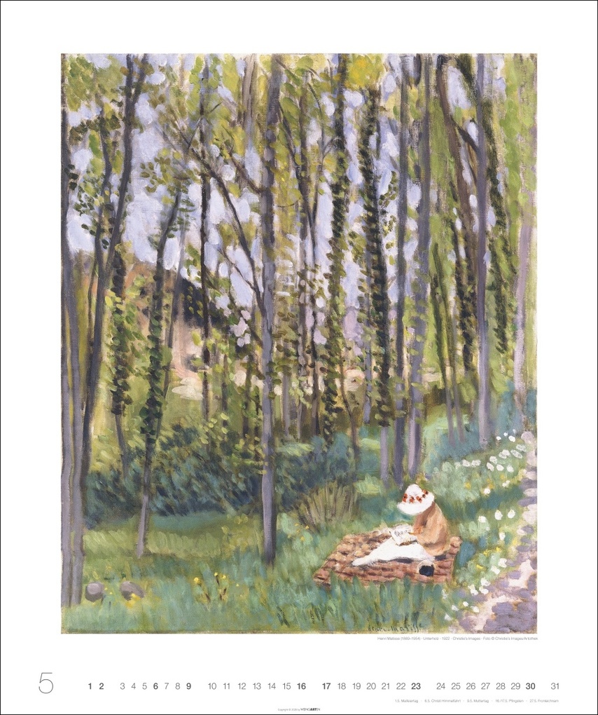 Weitere Ansicht: Die schönsten Wälder und Wiesen Kalender 2027 | Pierre Bonnard, Henri Matisse, Claude Monet