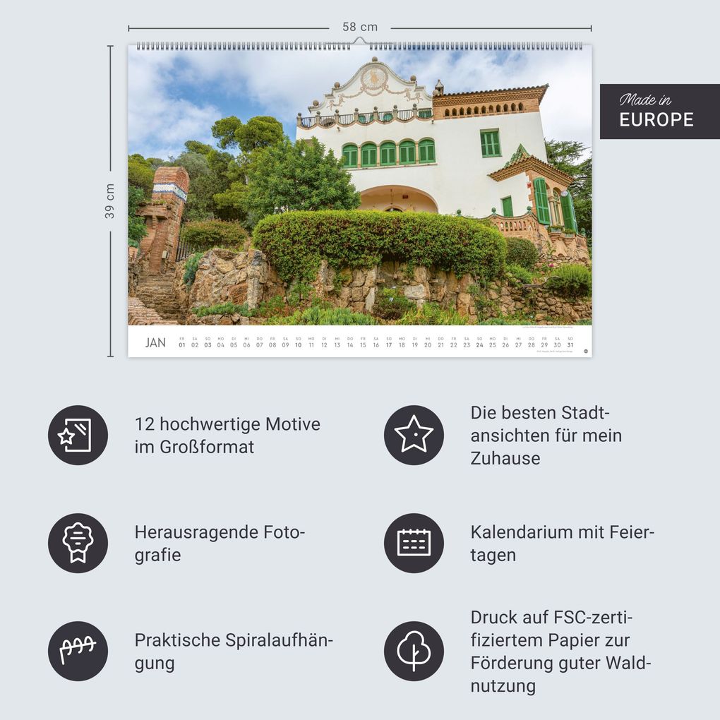 Weitere Ansicht: Barcelona Edition Kalender 2027