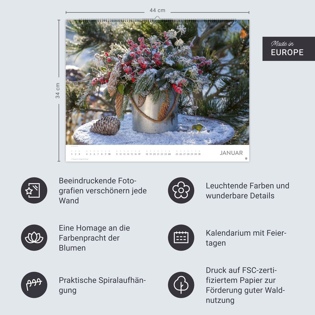 Weitere Ansicht: Blumenpracht Posterkalender 2027